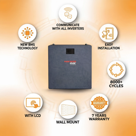 Narada 51.2NESR100P — 5kWh Wall Mount Lithium Battery
