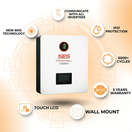 SES Powerwall 2.5kWh — 25.6V 100Ah Lithium Battery