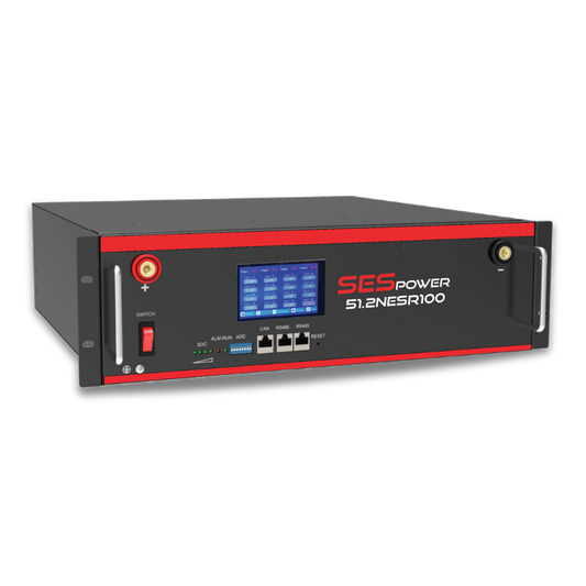SES Power 51.2V 100Ah Rack Mount Lithium Battery with LCD