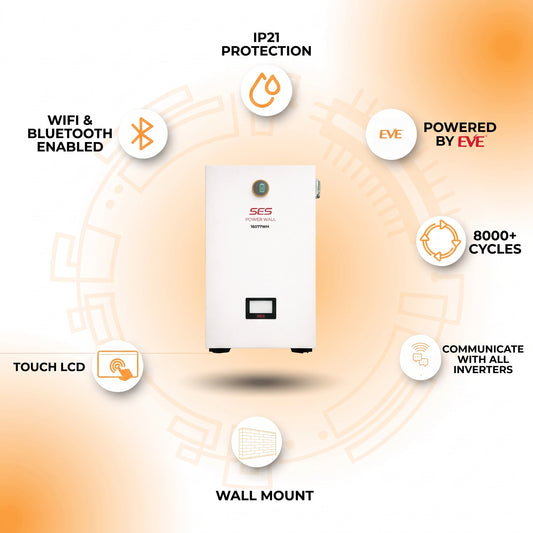 SES Power 16kWh Lithium Battery - 51.2V 314Ah