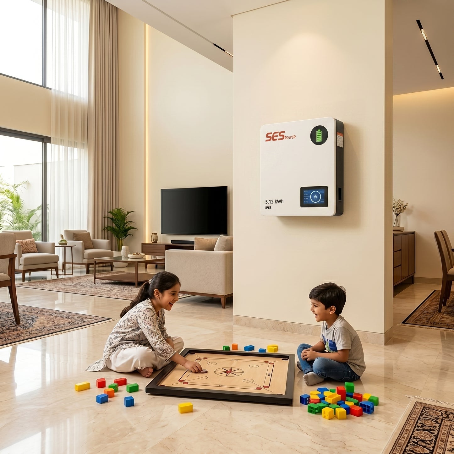 SES Powerwall IP65 — 5kWh Monsoon-Proof Outdoor Lithium Battery 51.2V 102Ah