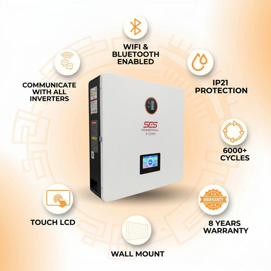 SES Powerwall IP21 — 5kWh Indoor Lithium Battery 51.2V 102Ah