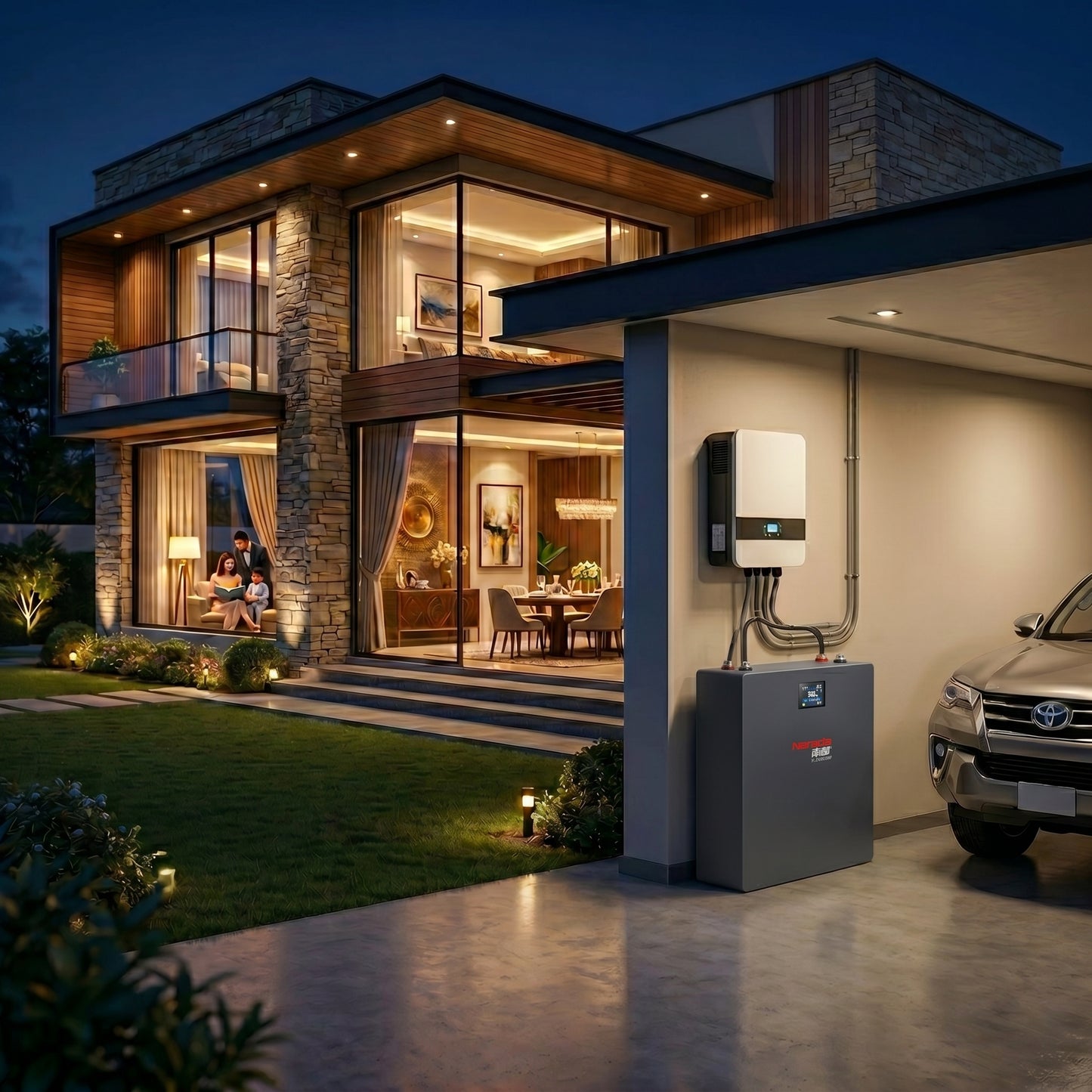 Narada (51.2NESR100P) — 5kWh Wall Mount Lithium Battery