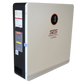 Side view of SES Power Wall 5120Wh lithium battery with IP21 rating and warning labels